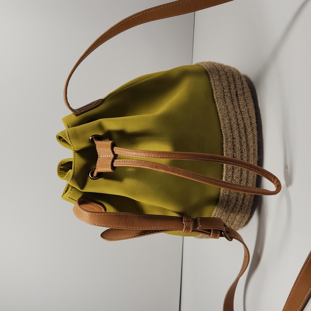 Soft Leather Like Bucket Bag